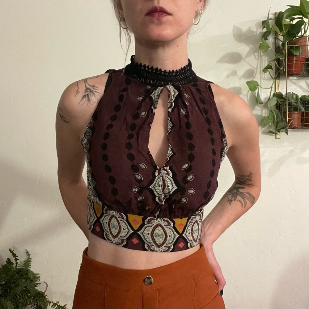 Patterned crop top